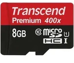 Transcend 8GB microSDHC Class 10 UHS-I 400x