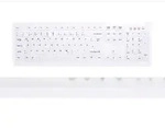 CHERRY AK-C8100 Desinfizierbare Hygienetastatur mit Nummernblock wei&szlig;