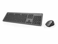 Hama KMW-700 Tastatur Maus enthalten RF Wireless QWERTZ Deutsch Anthrazit, Schwarz