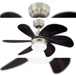 Westinghouse Deckenventilator Turbo Swirl Chrom 76 cm mit Licht 76