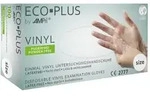 AMPri Eco-Plus Vinylhandschuhe Gr&ouml;&szlig;e M Size 7-8 wei&szlig; nicht steril puderfrei -