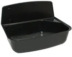 Otto Haas KG Ausgussbecken Schwarz aus Kunststoff mit Spritzschutz
