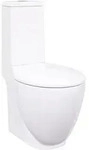 vidaXL Keramik-Toilette Abgang Horizontal Wei&szlig;
