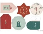 Folia 63121 Adventskalender Bastelset natur