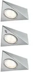 Paulmann LED Unterschrankleuchte Dreieck 3x2,8W 140x110mm 3x170lm 230/12V eckig...