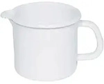 Riess Schnabel- Milchtopf &Oslash;16cm 2 Liter Emaille Classic Weiss