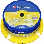 Verbatim DVD+RW Spindle Silber 4x 4.7 GB 25 St&uuml;ck