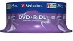Verbatim DVD+R Double Layer 8x Matt Silver 25pk Spindle 8,5 GB DVD+R DL 25 St&uuml;ck(e)
