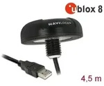 Navilock GNSS Beidou Galileo Glonass GPS NL-8004U u-blox 8 USB roofmount 4,5 m
