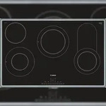 Bosch PKC845FP1D Serie | 6 Elektrokochfeld 80 cm, Schwarz, aufliegender Rahmen