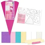 Schult&uuml;ten-Bastelset-Mini Einhorn pink