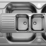 BLANCO GmbH + Co KG Blanco LANTOS 8 S-IF - 519713 Edelstahlsp&uuml;le Sp&uuml;le b&uuml;rstfinish