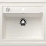 BLANCO GmbH + Co KG BLANCO DALAGO 6 Einbausp&uuml;le / SILGRANIT / Wei&szlig; / Excenter -