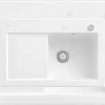 Villeroy & Boch Villeroy&Boch Sp&uuml;lbecken, K&uuml;chensp&uuml;le Subway 45 Wei&szlig; Alpin