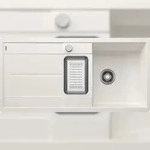 BLANCO GmbH + Co KG BLANCO METRA 6 S-F fl&auml;chenb&uuml;ndige Sp&uuml;le, SILGRANIT, wei&szlig;,