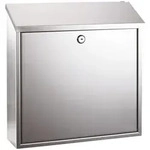 Alco Briefkasten Edelstahl rostfrei 360x100x360mm silber