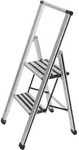 WENKO Alu-Design Klapptrittleiter 2-stufig Silber