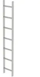 MUNK Schachtleiter aus Edelstahl 300mm breit 7 Sprossen 1,96m lang