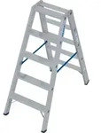 Krause Stufenstehleiter aus Aluminium, mit 2 x 5 Stufen