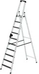 G&uuml;nzburger Steigtechnik Stufen-Stehleiter einseitig begehbar mit clip-step R13 10