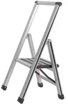WENKO Alu-Design Klapptrittleiter 1-stufig Silber