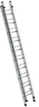 Schiebeleiter, Aluminium, 2-teilig, 2 x 10 Sprossen, rutschsichere