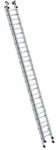 Schiebeleiter, Aluminium, 2-teilig, 2 x 14 Sprossen, rutschsichere