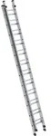 Schiebeleiter, Aluminium, 2-teilig, 2 x 12 Sprossen, rutschsichere