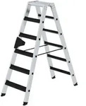 Stufen-Stehleiter beidseitig begehbar mit clip-step relax 2x6 Stufen