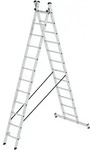 G&uuml;nzburger Steigtechnik Vielzweckleiter aus Aluminium, mit nivello&reg;-Traverse,