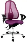 Drehstuhl Sitness 15 lila mit Armlehnen
