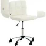 CLP Arbeitshocker Medica Kunstleder HBT: 76x53x51 cm wei&szlig;