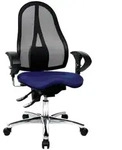 Drehstuhl Sitness 15 royalblau mit Armlehnen