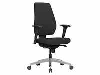 AMSTYLE Bürostuhl Darius schwarz Stoffbezug Drehstuhl höhenverstellbar Stuhl