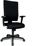 TOPSTAR Drehstuhl Light Star 20 mit Armlehnen schwarz Fußkreuz schwarz