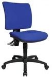B&uuml;rodrehstuhl U50 blau ohne Armlehnen