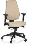 B&uuml;rostuhl / Drehstuhl PRO-TEC 500 Stoff dunkelgrau/beige hjh OFFICE