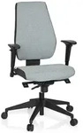B&uuml;rostuhl / Drehstuhl PRO-TEC 500 Stoff dunkelgrau/hellgrau hjh OFFICE