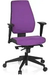 B&uuml;rostuhl / Drehstuhl PRO-TEC 500 Stoff dunkelgrau/lila hjh OFFICE