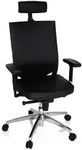 B&uuml;rostuhl / Chefsessel PORTO MAX HIGH Leder schwarz hjh OFFICE