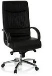 B&uuml;rostuhl / Chefsessel XXL F 400 Leder schwarz hjh OFFICE