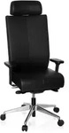 B&uuml;rostuhl / Drehstuhl PRO-TEC XXL Leder schwarz hjh OFFICE