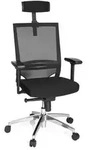 B&uuml;rostuhl / Chefsessel PORTO MAX HIGH Sitz Stoff / R&uuml;cken Netz schwarz hjh OFFICE