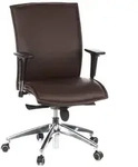 B&uuml;rostuhl / Chefsessel MURANO 10 Leder dunkelbraun hjh OFFICE