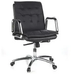 B&uuml;rostuhl / Chefsessel VILLA 10 Nappaleder schwarz hjh OFFICE