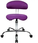 Drehhocker Sitness 40 lila f&uuml;r Teppichboden