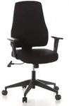 B&uuml;rostuhl / Drehstuhl PRO-TEC 100 Stoff schwarz Schreibtischstuhl hjh OFFICE