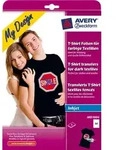 Avery Zweckform Textilfolien f&uuml;r farbige Textilien 210x297 mm 8 Blatt