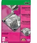 Sigel S/W-Laser/-Kopier-Folie transparent A4 100qm klar beschichtet
