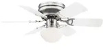 Globo Lighting Decken Ventilator MDF Wohnraum K&uuml;hler Ess Zimmer Lampe Glas Leuchte